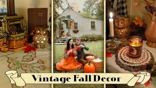 🍁VINTAGE FALL DECOR | Cozy Cottage Tour🕸️