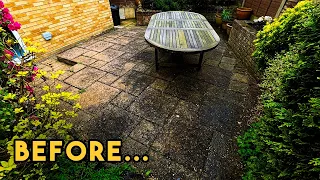 Sheila's Black Patio, Is WHAT Colour?! Reviving this Forgotten Garden by Pressure Washing It