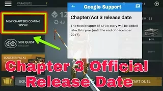 Shadow fight 3 chapter 3 official release date