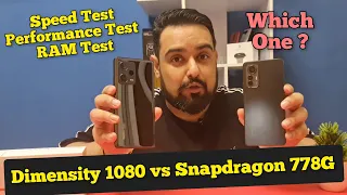 Dimensity 1080 vs Snapdragon 778G Speed Test || Performance Test || RAM Test