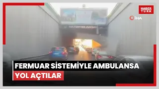 Fermuar sistemiyle ambulansa yol açtılar