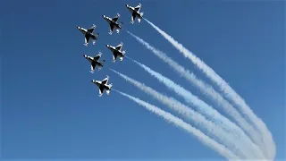 (HD) Wings Over Houston 2021: USAF Thunderbirds 7-Aircraft Practice!