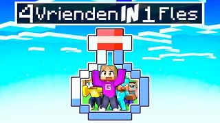 Mijn Vrienden In 1 Flesje In Minecraft! (Kleurstad Survival)