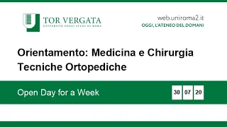 Orientamento: Tecniche Ortopediche – Open Day for a Week