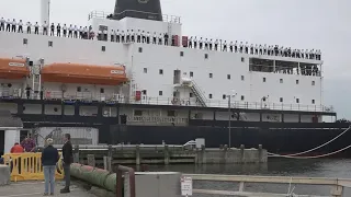 State of Maine vessel departs from Castine's pier for its last voyage