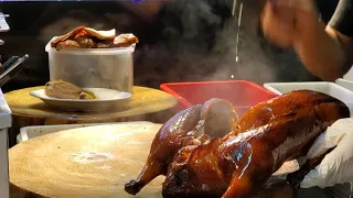 Super Hot Roasted Goose, BBQ Pork(#CharSiu)，Appetizing Hong Kong Street Food #燒鵝#叉燒#佐敦#香港美食