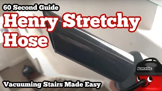 Henry Hoover Hose that Stretches - Vacuuming Stairs Without Lifting - Easy! New Product Video