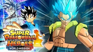 GOGETA BLUE ENTERS THE BATTLE!!! Super Dragon Ball Heroes World Mission Gameplay! (DLC Showcase)