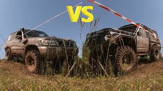 Nissan Patrol Y61 vs Nissan Patrol Y60 in Off road race