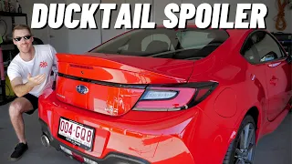 Subaru BRZ Ducktail Spoiler Install (No Drilling Required!)