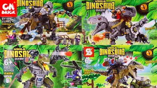 Unoffical LEGO COLLECTION T REX DINOSAURS JURASSIC  WORLD SY Unofficial LEGO  SPEED BUILD