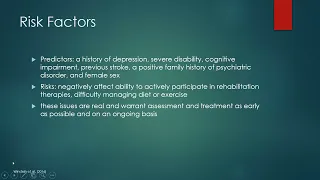 Post-Stroke Mood Changes (Recorded Webinar)