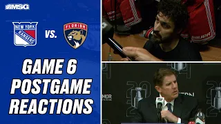 Trouba, Zibanejad, Kreider, Fox & Coach Laviolette on Game 6 loss to Panthers | New York Rangers