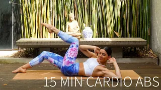 15 MIN CARDIO ABS | Low Impact Pilates Workout (No Equipment)