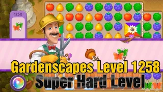 Playrix Gardenscapes Level 1258 | Super hard level