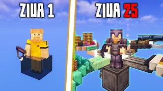 Am Supravietuit 25 de Zile pe Un Bloc de Apa Minecraft Hardcore