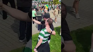 Outside CELTIC PARK before the Game between CELTIC 💚🤍💛 & RANGERS  ❤️🤍💙.  CELTIC Won the Game 2-1. ⚽️