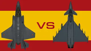 F35  Lightning vs Eurofighter Typhoon | Replacing Spain's F-18 Hornets until  the 6th Gen FCAS