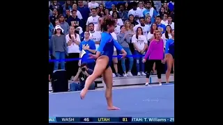 Gymnast dancing to MJ's songs