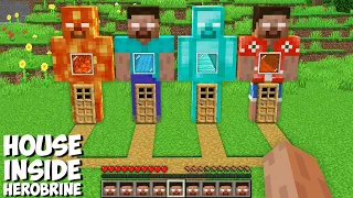 What HOUSE INSIDE HEROBRINE TO CHOOSE in Minecraft ? SECRET HEROBRINE HOUSE !