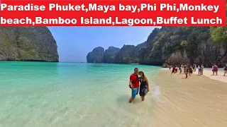 4K, Maya bay, Phi Phi island, Bamboo Island,Pileh Lagoon, Viking Cave,Nui Bay,Buffet Lunch