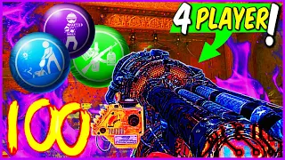 Kino Der Toten 4 Player Round 100 w/ Over-Powered GobbleGums! Black Ops 3 Zombies High Round