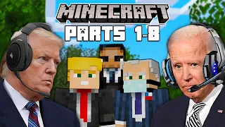 The Presidents Start a War in Minecraft Pt. 1-8 (FULL MOVIE)