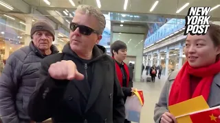 Chinese Nationals Demand British YouTuber Delete Video at London Train Station