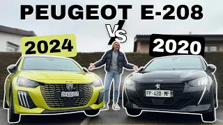 Peugeot e-208 2020 vs. 2024: les évolutions en quatre ans !