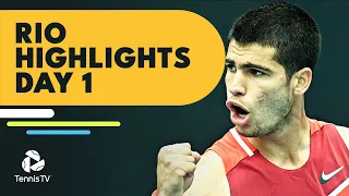 Alcaraz and Munar Lock Horns; Cuevas Battles Andujar | Rio Open 2022 Highlights Day 1