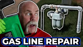 Neighbor HIT This Gas Line! - Gas Line Repair (Plumbing POV)