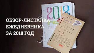 Обзор-листалка ежедневника за 2018 год | Bullet journal