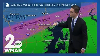 Weekend system brings rain and snow: There will be a sharp cutoff