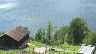Beautiful Lake Lucerne from Sisikon, Switzerland.