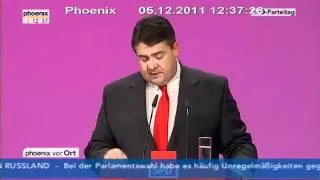 Rede von Sigmar Gabriel auf dem SPD-Parteitag