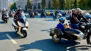 Мотосезон 2023 в Москве завершился 🏍 Тысячи байкеров проехали по Садовому кольцу