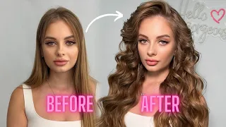 BIG VOLUME HAIR TUTORIAL 🔥 NATURAL SILKY STRAIGHT HAIR