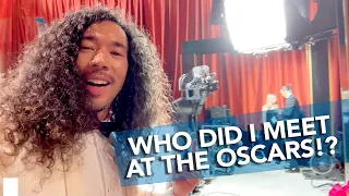 Cole takes you BACKSTAGE at the Oscars GlamBOT!