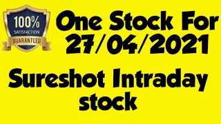 Best Intraday Stocks for Tomorrow | 27 April 2021 | Intraday Trading with Guaranteed Stocks