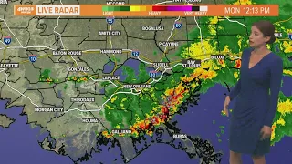 Heaviest rain heads out, more rounds in the next few days