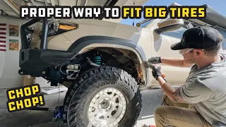 Tacoma Aluminum Fender Liners | How to Trim for Big Tires | C4 Fabrication
