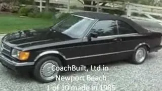1985 Mercedes 500SEC Cabriolet, Ca Car- For Sale