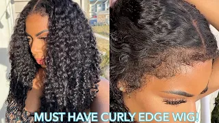 THIS is THE ONLY CURLY WIG YOU NEED THIS SUMMER! 🔥NEW CURLY WIG w/ CURLY EDGES! MUST BUY omgherhair