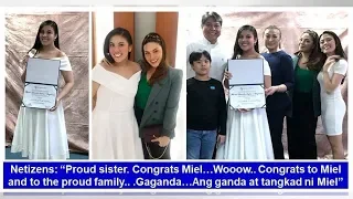 Proud Sister! KC Concepcion, masaya na nakasama sa graduation ni Miel