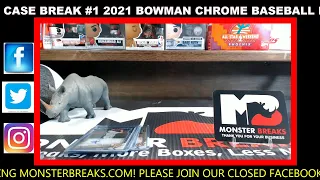 2021 BOWMAN CHROME HTA 12 BOX CASE BREAK - RANDOM TEAMS #1