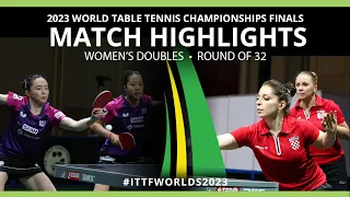 Jeon-Shin vs Jeger-Malobabic | WD R32 | 2023 ITTF World Table Tennis Championships Finals