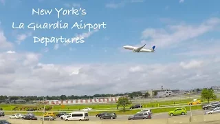 Plane Spotting New York's La Guardia Airport (LGA) ✈ Departure Plane Spotting (1080p)