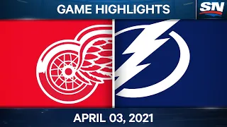 NHL Game Highlights | Red Wings vs. Lightning – Apr. 03, 2021