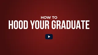 How to 'Hood' your Graduate with Dr. Terrell Tebbetts