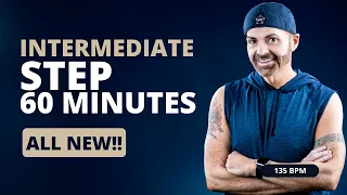 Step Aerobic Workout - Intermediate Step with Steve SanSoucie 60 min cardio workout 135 bpm SS Fit